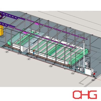 Buon prezzo Linea di pretrattamento a immersione per la preparazione superficiale di profili in alluminio in linea