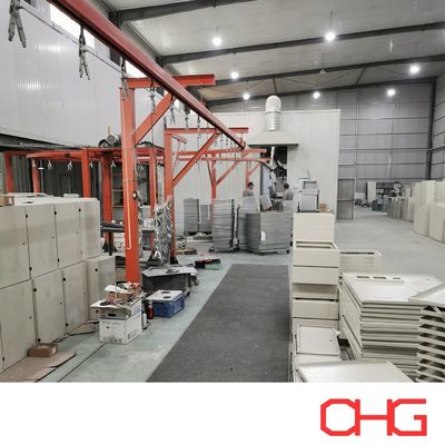 Attrezzature per trasportatori aerei monorotaia per rivestimento in polvere Parti metalliche in lamiera personalizzate Opzioni di personalizzazione