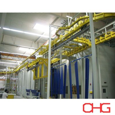 Buon prezzo Controllo PLC attrezzature di rivestimento industriale in polvere di substrato di ferro metodo automatico tipo in linea