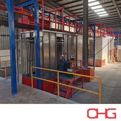 Buon prezzo Linea di produzione di rivestimento in polvere per profili di alluminio su misura con sistema di trasportatore automatico e tipo di metodo in linea