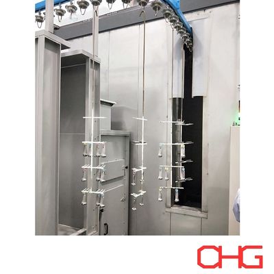 Linea di verniciatura a spruzzo con lubrificante di vetro automatica con sistema di trasporto e rivestimento