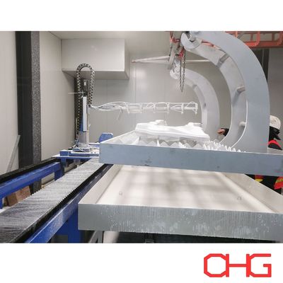 Controllo PLC Linea di verniciatura liquida a spruzzo umido con apparecchiature per il sistema di trasporto per la forgiatura