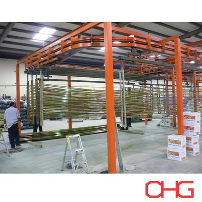 Linea di produzione automatica di rivestimento in polvere con pistole a spruzzo elettrostatiche dati tecnici personalizzabili