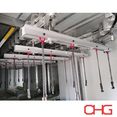 Buon prezzo Linea automatica di verniciatura hardware per immersione di telai confezionati su parti strutturali in acciaio al carbonio Linea di verniciatura liquida in linea