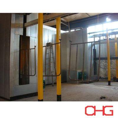 qualità Linea di produzione di verniciatura a polvere con sistema di trasporto e attrezzature personalizzate fabbrica