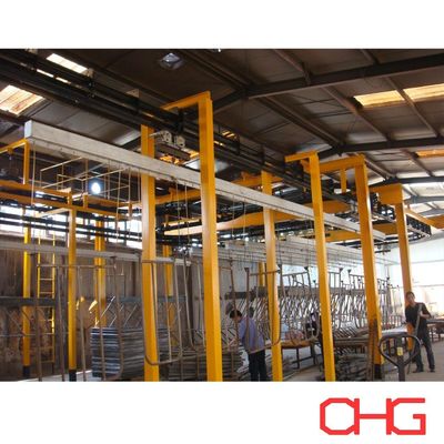 Linea di produzione automatica di rivestimento in polvere con cabina di spruzzo in PVC con pacchetto di peso lordo personalizzabile