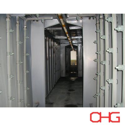 Linea di pretrattamento completa per la pulizia delle superfici metalliche e il condizionamento chimico prima dell'applicazione del rivestimento in polvere