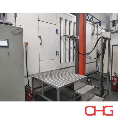 Linea di rivestimento in polvere di componenti di automobili professionali con sistema di trasportatore monorail e unità di controllo PLC