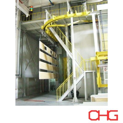 Linea di produzione automatica di rivestimento in polvere per armadietto di controllo elettrico in ferro