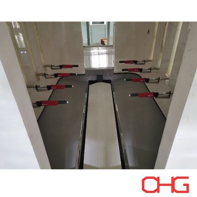 Linea di rivestimento in polvere di lamiere di acciaio al carbonio con robot di lucidatura e installazione di apparecchiature di guida