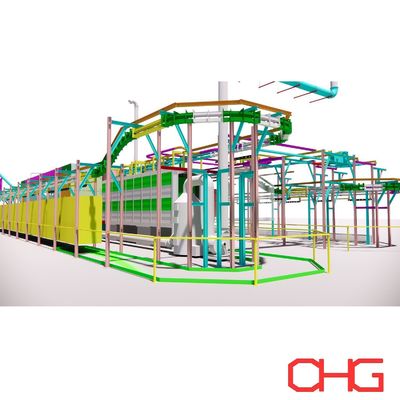 qualità Linea di pretrattamento per elettroforesi/elettroforesi KTL/EPD Categorie di rivestimento Linea di produzione di rivestimento fabbrica