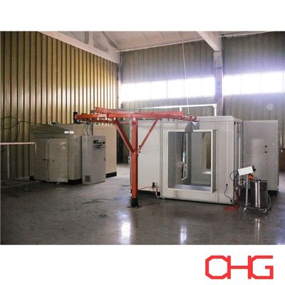 Buon prezzo Scaffale di verniciatura manuale con rivestimento elettrostatico in polvere con attrezzature di spruzzatura di plastica in linea