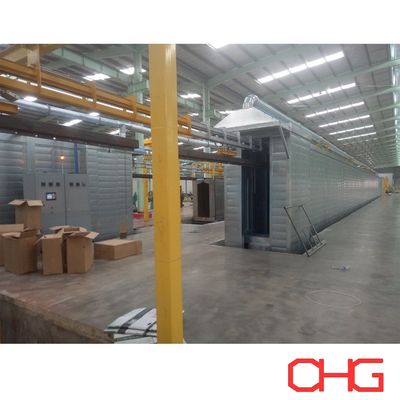 Linea di produzione di rivestimento in polvere per profili in alluminio a metodo automatico