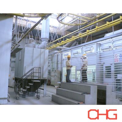 PLC Control Automatic Powder Coating Production Line per profili in alluminio