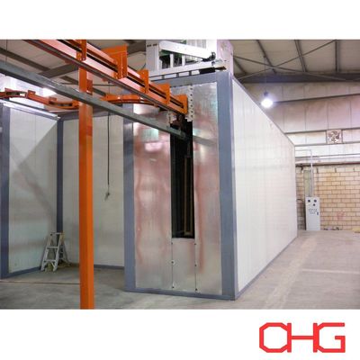 Sistema di trasporto aereo personalizzabile Linea di rivestimento elettrostatico automatico in polvere per componenti di auto