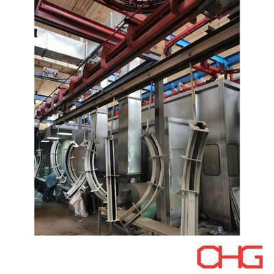 Buon prezzo Apparecchiature di spruzzatura hardware e unità di controllo PLC Sistema automatico di rivestimento in polvere per binario trasportatore in linea