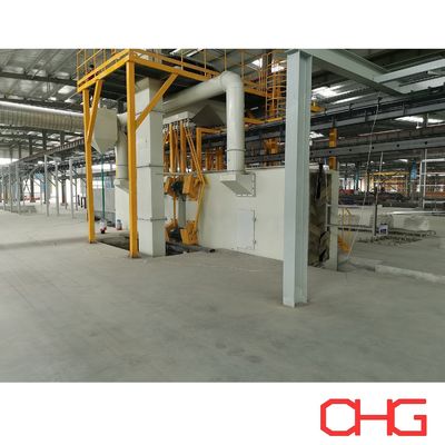 Linea di verniciatura a polvere automatica personalizzata che combina spruzzatura elettrostatica e verniciatura manuale per un'elevata efficienza produttiva