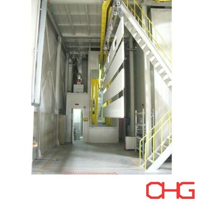 Apparecchiature per il rivestimento in polvere del gabinetto di controllo elettrico in ferro con metodo automatico