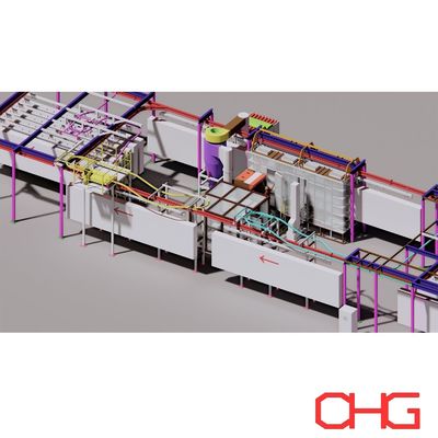 Buon prezzo Linea elettrostatica automatica di rivestimento in polvere su misura realizzata con attrezzature di rivestimento in linea