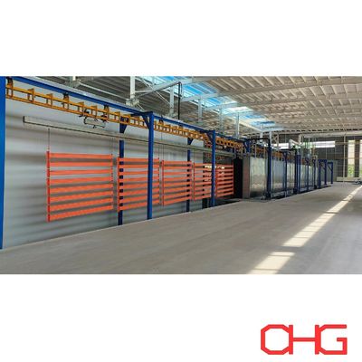 Buon prezzo Linea di rivestimento in polvere automatica a potenza e trasportatore libero per scaffali metallici in linea