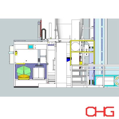 Sistema di rivestimento in polvere con apparecchiature a circuito chiuso Centro di alimentazione elettrostatica in polvere