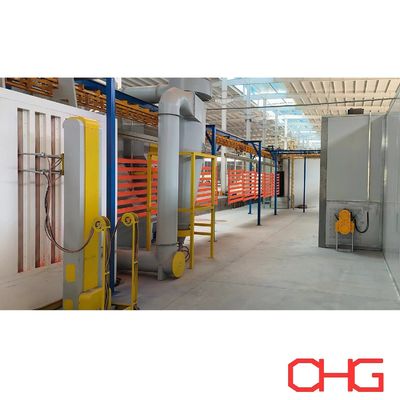 Buon prezzo Linea di rivestimento in polvere di substrato metallico con sistema trasportatore senza potenza in linea