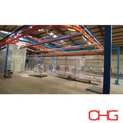 Buon prezzo Linea di rivestimento in polvere supportata da un sistema di trasporto per profili di alluminio e apparecchiature per la spruzzatura di hardware in linea