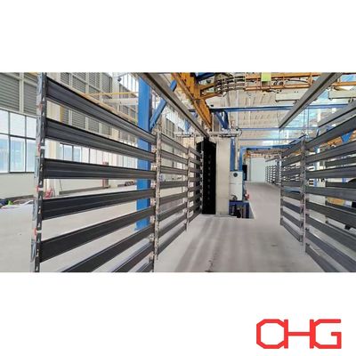 Equipaggiamento per la spruzzatura di hardware metallico e cabina di spruzzatura in PP per la linea di produzione professionale di rivestimento in polvere su scaffali metallici