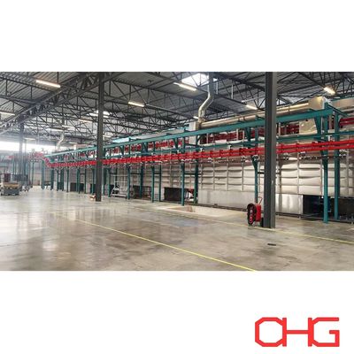 Potenza industriale e sistema di trasporto aereo libero Acciaio al carbonio per la linea di rivestimento in polvere