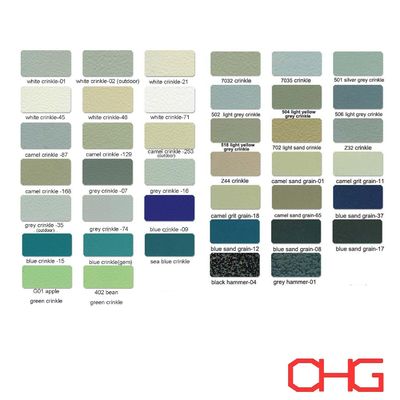 Polvere di rivestimento resistente ed epossidica Polvere per rivestimento statico a attrito 9-12m2/kg Copertura 180 ordm C Temperatura normale