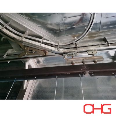Sistema di trasporto aereo personalizzato Power and Free per linea di produzione di rivestimenti Installazione di attrezzature di guida
