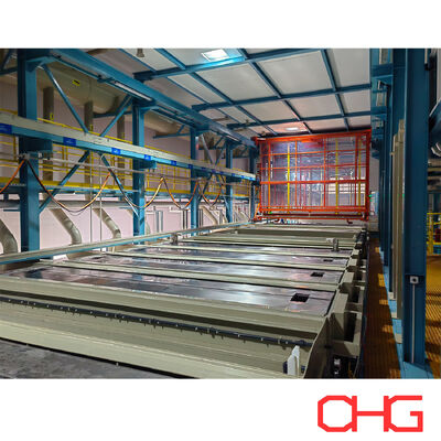 qualità Linea di rivestimento E per componenti automobilistici dotata di serbatoi di anodizzazione di grande capacità, filtrazione della circolazione e raffreddamento industriale per una finitura stabile fabbrica